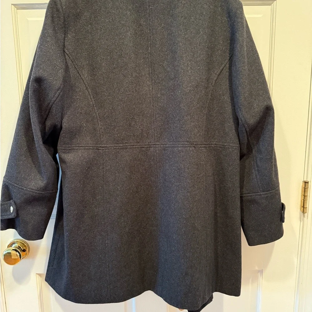 MICHAEL KORS WOMANS CHARCOAL GRAY COAT SIZE 18W - Picture 7 of 16